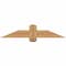 Ekena Millwork Eugene Smooth Timber Gable Bracket, Western Red Cedar, 48"W x 10"H x 5 1/2"D x 5 1/2"F, 5/12 Pitch GBW048X10X0606EUG00SWR - alternate 1